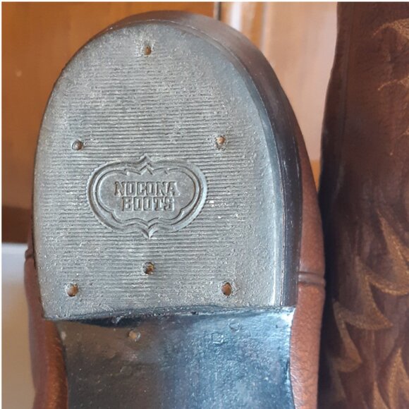 NOCONA SZ 11D Brown Men's Leather Western Boots - Picture 5 of 14